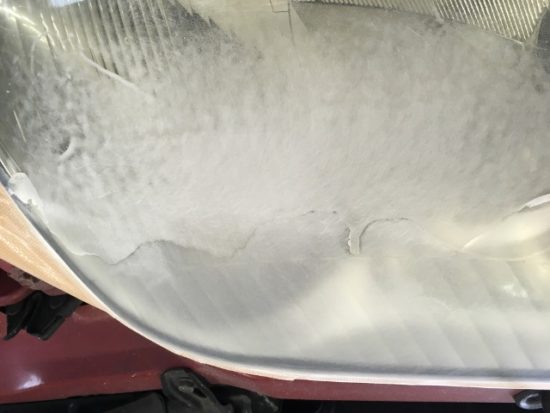 ｄｉｙで塗ったヘッドライトクリア塗装の不具合も完全リペア可能です ヘッドライト黄ばみ110番