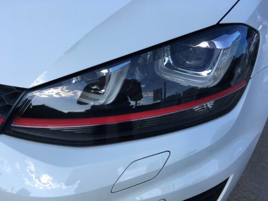 VW ゴルフ7 ヘッドライトクラック除去（プロテクションフィルム 