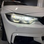 BMW F36 4シリーズ グランクーペのヘッドライトクラック施工前